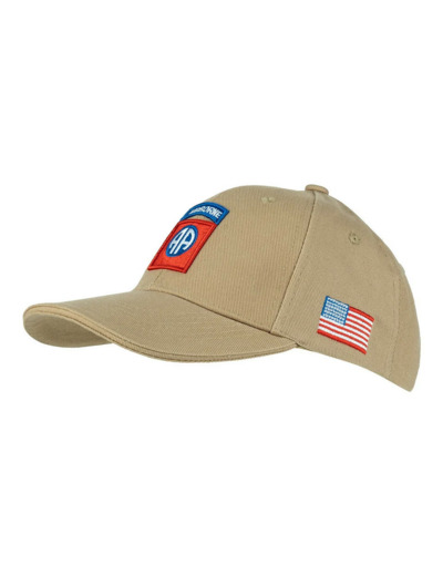 Casquette 82nd Airborne - Baseball coton militaire