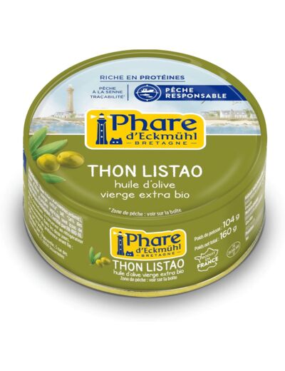 THON LISTAO HUILE OLIVE 160G Phare d Eckmühl