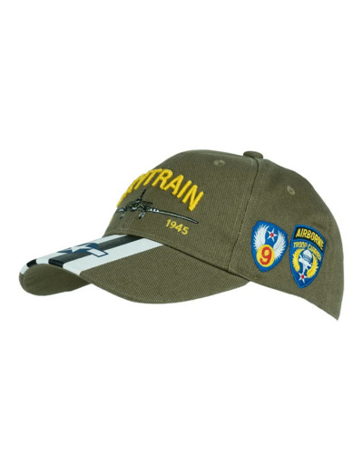 Casquette aviation Skytrain vintage 100% coton réglable