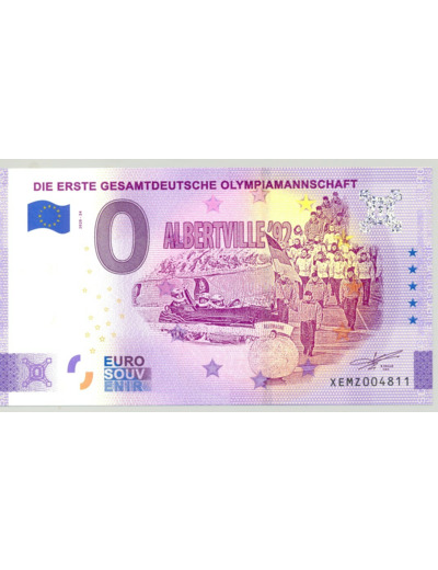 ALLEMAGNE 2020-24 DIE ERSTE GESAMTDEUTSCHE OLYMPIAMANNSCHAFT BILLET 0 EURO