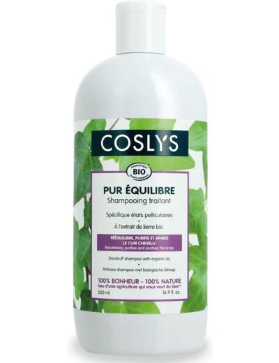 SHAMPOOING ANTI-PELLICULAIRE 500ML Coslys - Pur equilibre