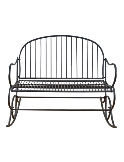 Banc de jardin Rocking chair fer 112x89x98cm