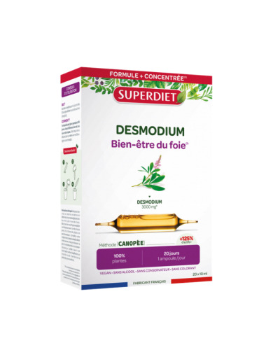 Desmodium Bien être du Foie 20 Ampoules 10ml