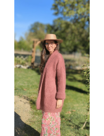 Gilet TENDRESSE - Bois de rose