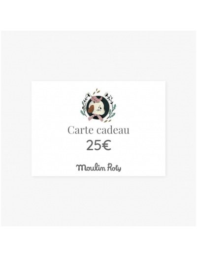 Carte cadeau 25 euros