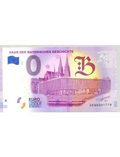 ALLEMAGNE 2020-1 HAUS DER BAYERISCHEN GESCHICHTE BILLET SOUVENIR 0 EURO