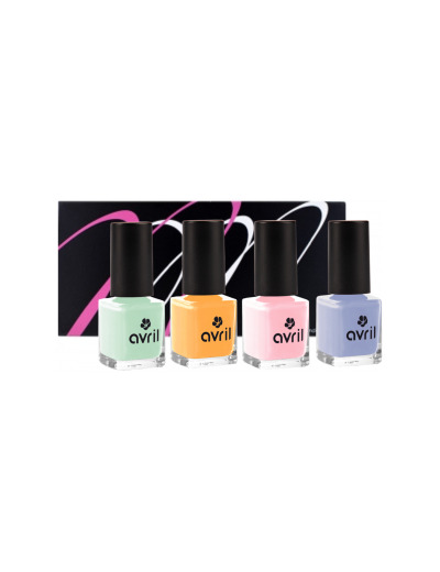 Coffret Mondebio Box vernis Pastel Candy