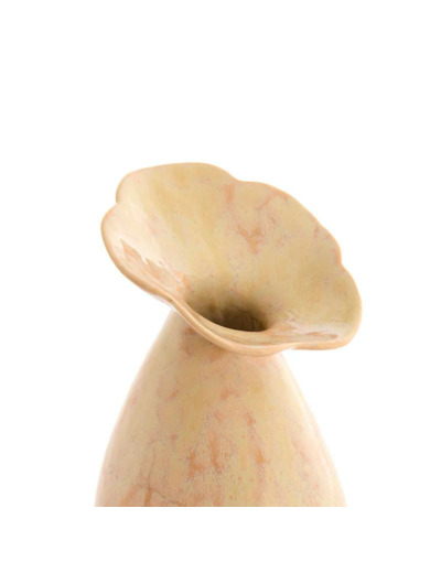 Vase céramique Culla pêche clair 16x29cm