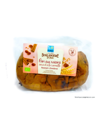 Pain Raisins Secs Cannelle Bio 620g