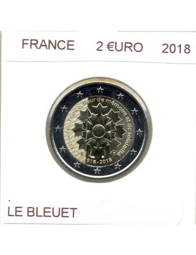 FRANCE 2018 2 EURO Commemorative LE BLEUET SUP