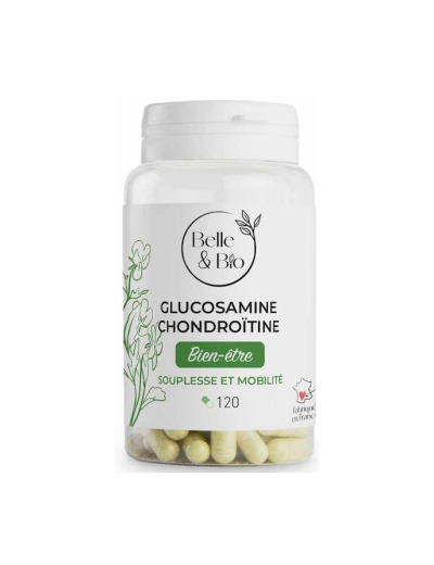 Glucosamine et Chondroïtine naturels 120 gélules