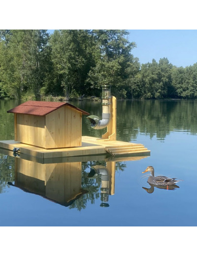 Mangeoire pour canards spécial îlot flottant