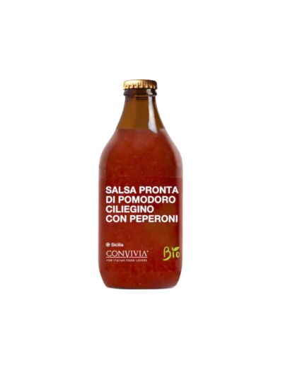 Sauce Tomate Cerise et Poivrons Bio 330G