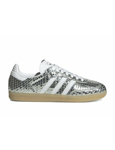 adidas Samba OG Patent Snakeskin Silver Metallic (Femme)