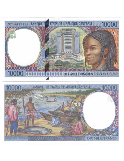 BANQUE DES ETATS DE L'AFRIQUE CENTRALE CONGO 10000 FRANCS 1997 P.105 Cc NEUF