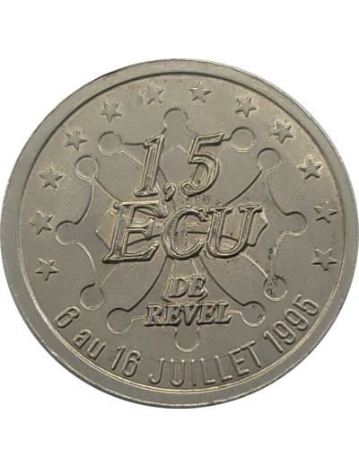 ECU TEMPORAIRE 1.5 ECU DE REVEL 1995 UNC