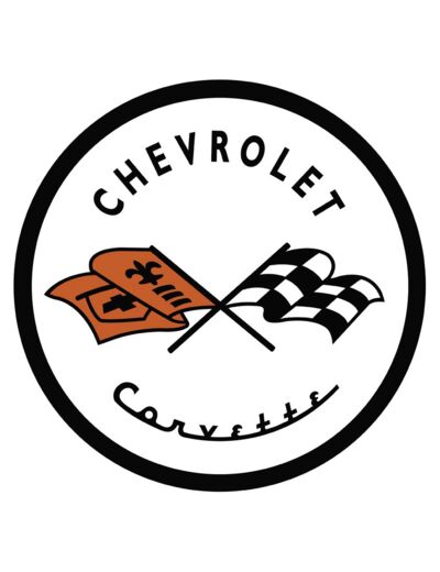 Logo Chevrolet de 53 sur plaque métal