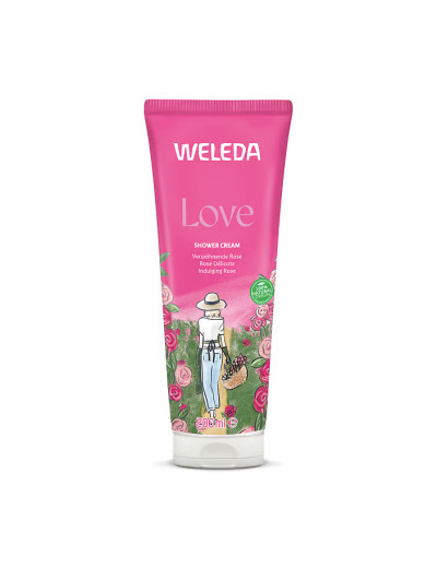 Crème de douche Rose délicate Love 200ml