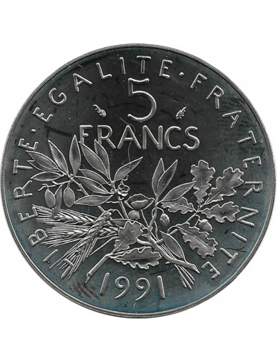 FRANCE 5 FRANCS ROTY 1991 BE