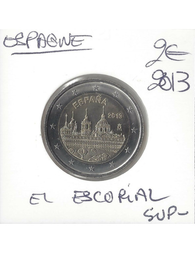 Espagne 2013 2 EURO COMMEMORATIVE ESCURIAL SUP