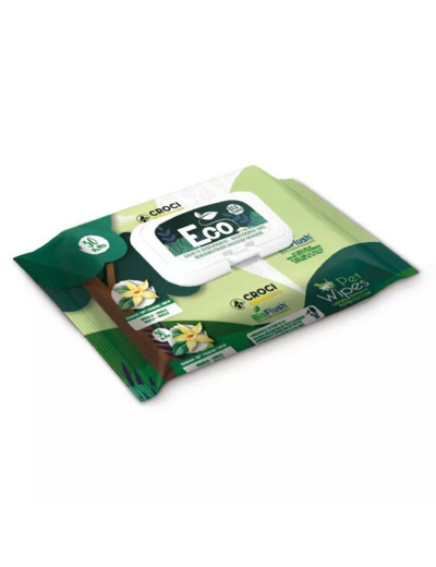 Lingettes humides biodégradables pour chien et chat