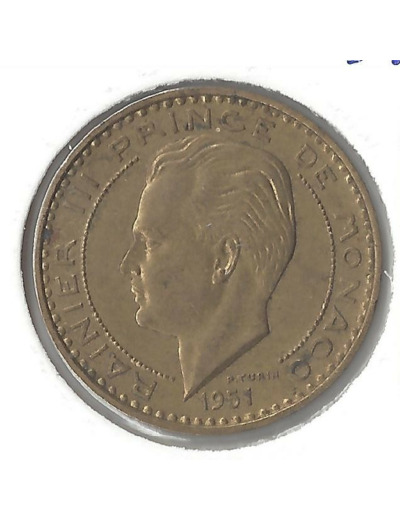 MONACO 20 FRANCS 1951 TTB