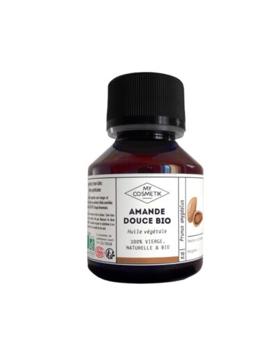 Huile végétale d’Amande douce ” Prunus amygdalus” Bio – My cosmetik 500ml*