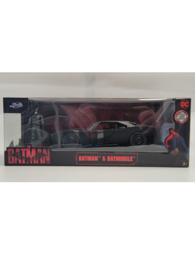 BATMOBILE ET FIGURINE BATMAN THE BATMAN JADA (1/24) BOITE D'ORIGINE NEUF