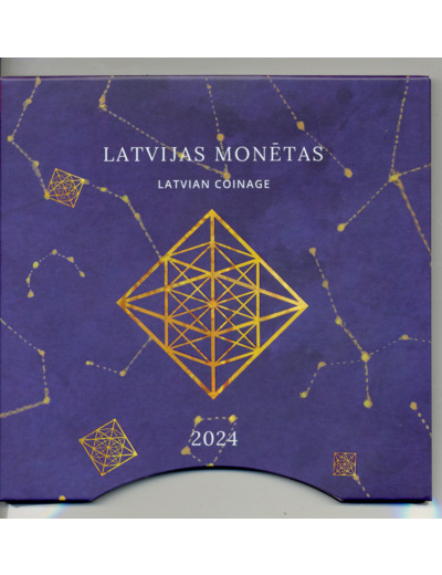 LETTONIE 2024 SERIE 9 MONNAIES BU