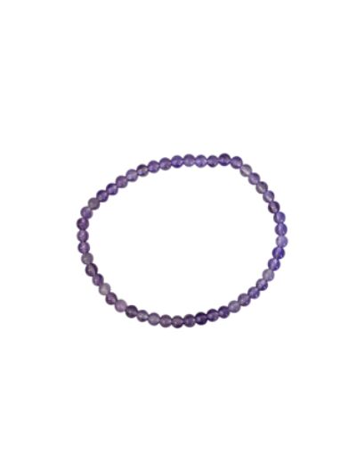 Bracelet en améthyste 4 mm