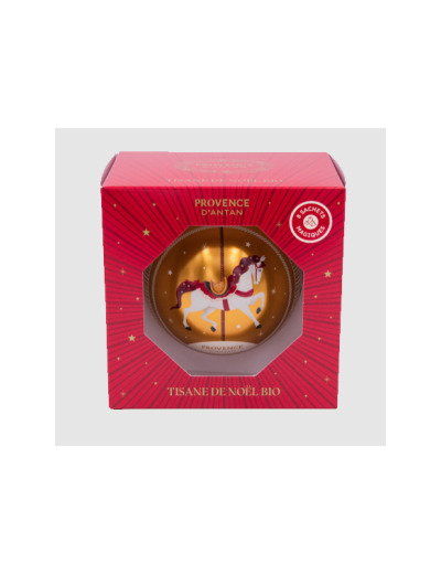 Coffret tisane boule de noël cheval 8 sachets