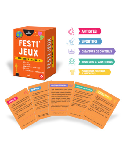 Festi'Jeux - Personnes célèbres: Plus de 600 questions pour côtoyer les figures de l’histoire et de notre époque !