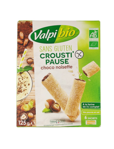 Crousti' Pause Choco Noisette Sans Gluten Bio 125g
