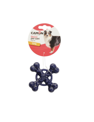 Jouet pour chiens, Os croisés en TPR - Ø12.5cm