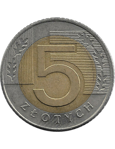 POLOGNE 5 ZLOTYCH 1994 TTB