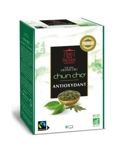 Thé vert Chun Cha bio-30 sachets-Thés de la Pagode