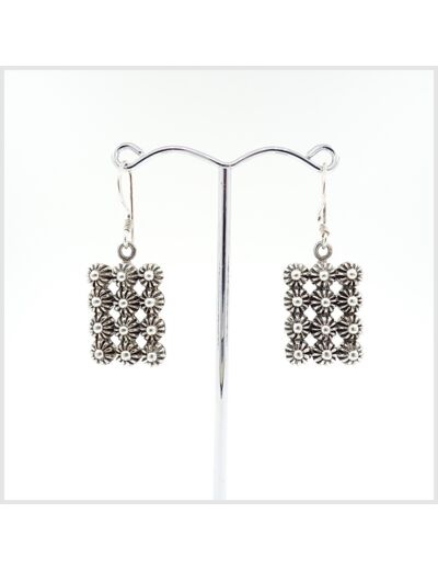 Boucles d'oreilles en argent massif