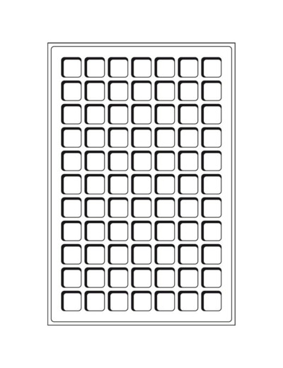 PLATEAUX L 77 CASES ROUGE 346589