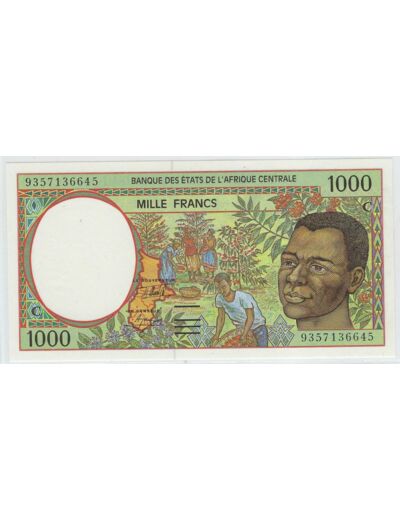 BANQUE DES ETATS DE L'AFRIQUE CENTRALE CONGO 1000 FRANCS 1993 NEUF 93-----645