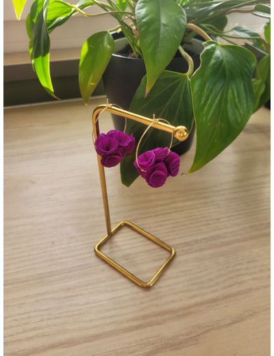 Boucles d'oreilles en papier