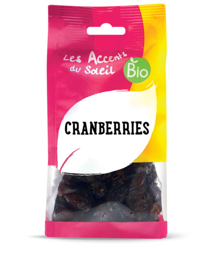 Cranberries séchées Bio-125g-Les accents du soleil