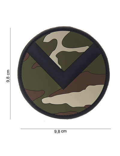 Patch 3D PVC bouclier Spartiate (woodland)