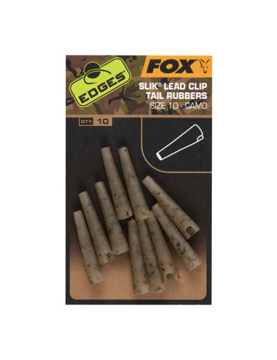 camo slik lead clip rubbersz 10