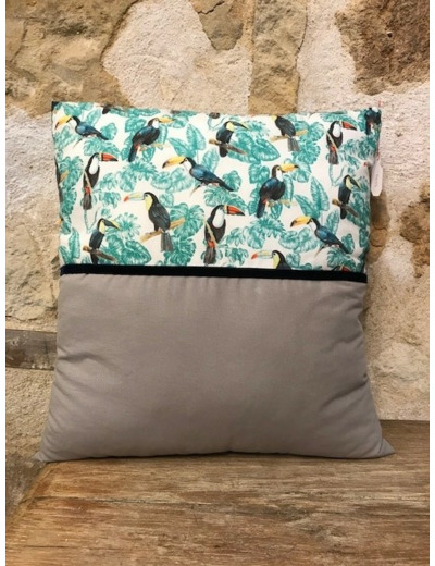 Coussin imprimé Toucan