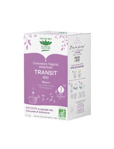 Tisane concentré végétal Transit Bio 18 sachets