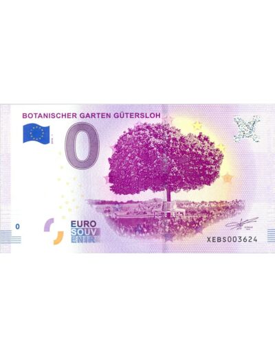 ALLEMAGNE 2018-1 BOTANISCHER GARTEN BILLET SOUVENIR 0 EURO TOURISTIQUE NEUF