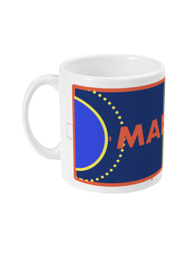 Tasse ou mug "Terrain de handball " - Personnalisable