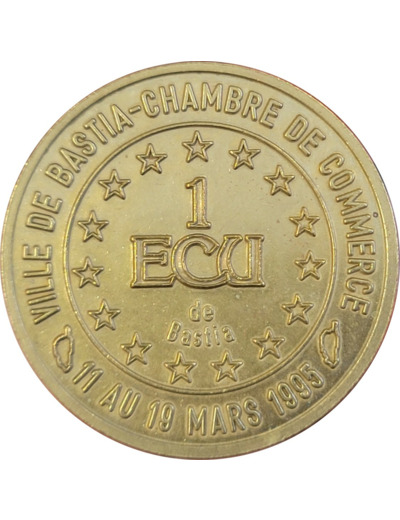 ECU TEMPORAIRE 1 ECU DE BASTIA 1995 UNC