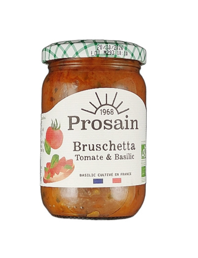 Bruschetta Tomate et Basilic 190g Bio