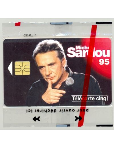 TELECARTE NSB 5 UNITE 01/95 MICHEL SARDOU 95 GN198